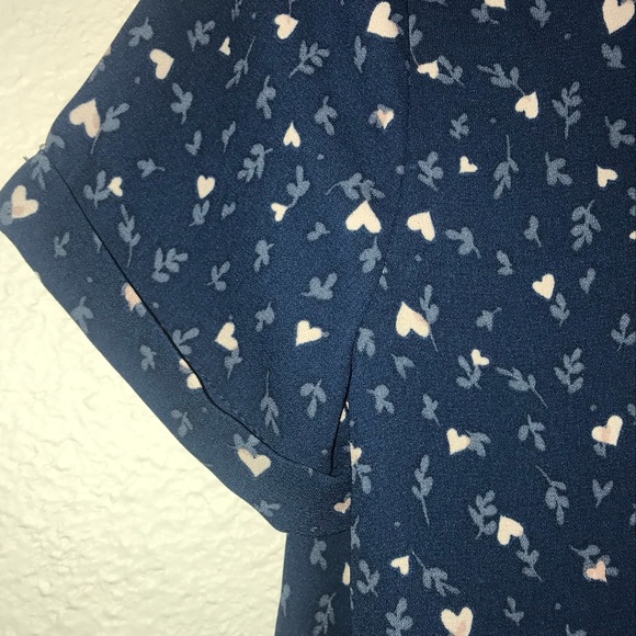 Lauren Conrad Heart & Leaf Patterned Blouse - Picture 5 of 5